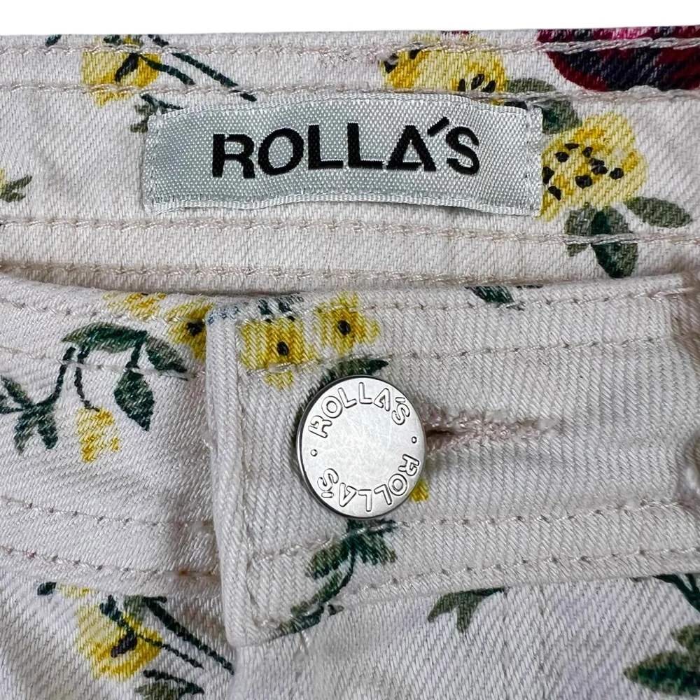 ROLLA’S High Rise Wide Leg Floral Print Jeans - Picture 15 of 16